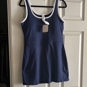 Fabletics Navy and White Dress